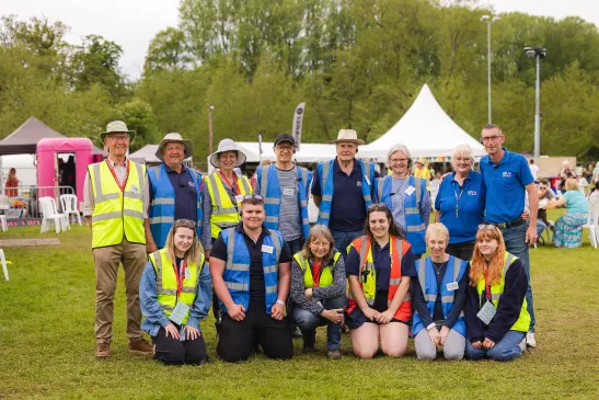 Some of our amazing food festival volunteers posing for a group photograph